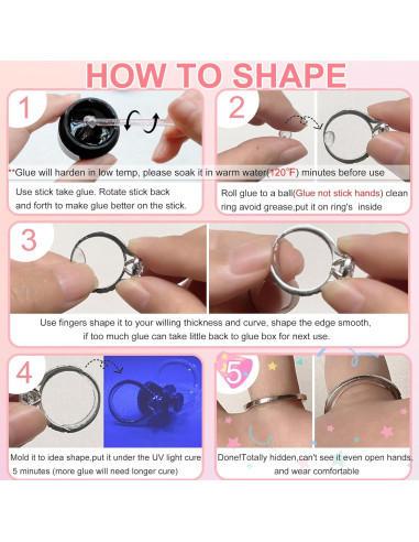 Ajustador de Anillo Invisible CIZULFY con Lámpara UV 10g