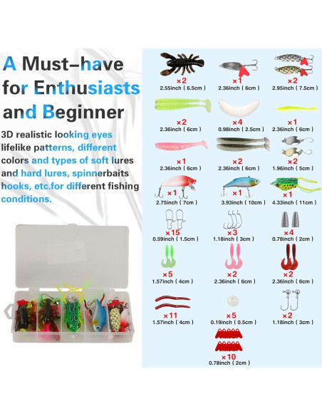 Kit de Herramientas de Pesca Mouhike 113 Piezas con Bolsa Kit de Herramientas de Pesca Mouhike 113 Piezas con Bolsa