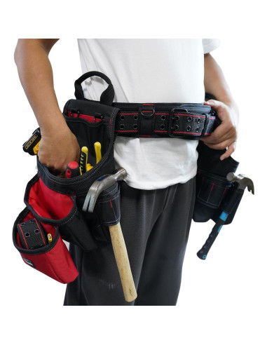 Cinturón de herramientas MELOTOUGH acolchado XL ajustable 84-120 cm