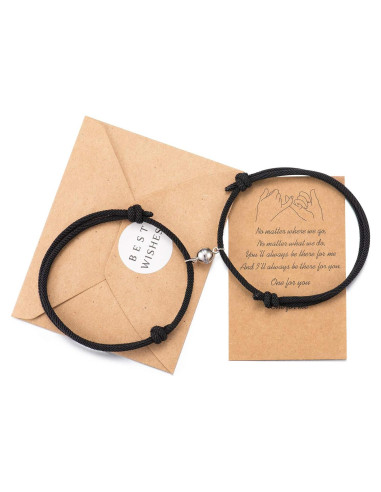 Conjunto de Pulseras de Pareja Tarsus Ajustables de Nylon