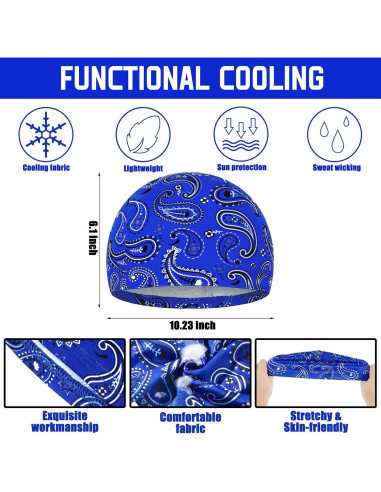 Tarpop 10 Gorras de Calavera para Hombres - Forros de Casco