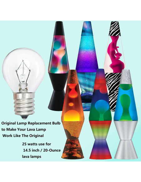 Bombilla de Lava PaeorRorL S11 25W 6 Piezas Regulable 2700K Bombilla de Lava PaeorRorL S11 25W 6 Piezas Regulable 2700K