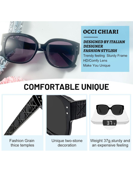 Gafas de Lectura de Sol OCCI CHIARI Oversized UV400 Gafas de Lectura de Sol OCCI CHIARI Oversized UV400