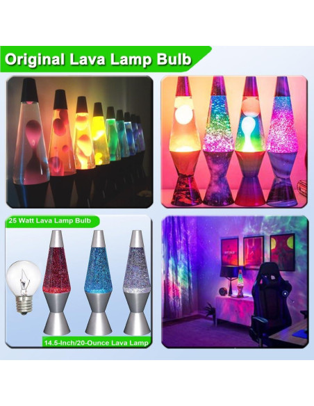 Bombilla de Lava PaeorRorL S11 25W 6 Piezas Regulable 2700K Bombilla de Lava PaeorRorL S11 25W 6 Piezas Regulable 2700K