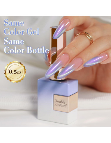 Gel de Uñas Cat Eye Doble Ritmo 15ml Azul Brillante