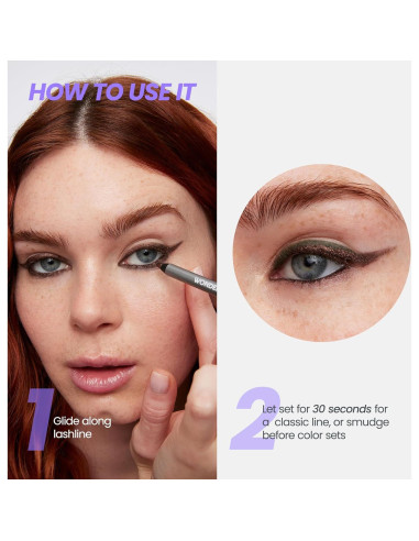 Eyeliner Impermeable Wonderskin 1440 Aqua - Larga Duración 24h