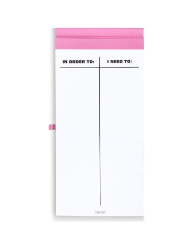 Bloc de Notas Planificador de Hábitos ban.do Rosa 80 Hojas