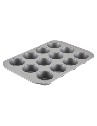 Molde para Muffins Antiadhesivo Farberware 12 Tazas Gris