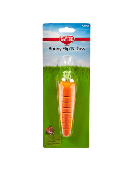 Juguete Zanahoria Kaytee Flip-N-Toss para Conejos 15.24 cm Juguete Zanahoria Kaytee Flip-N-Toss para Conejos 15.24 cm