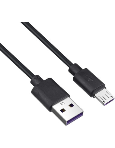 Cable de Extensión de Poder 2-Pack SMAYS 7.62m USB a Micro USB Negro
