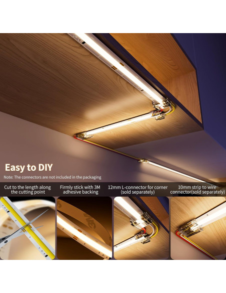 Tira de Luz LED COB PAUTIX 5m CCT 2700K-6500K Control Voz Tira de Luz LED COB PAUTIX 5m CCT 2700K-6500K Control Voz