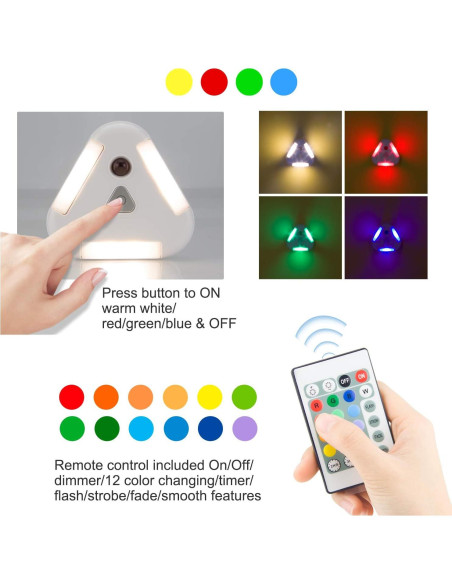 Luz de Techo Inalámbrica BIGMONAT RGB con Control Remoto Luz de Techo Inalámbrica BIGMONAT RGB con Control Remoto
