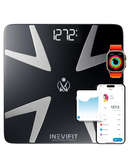 Escala de Grasa Corporal Inteligente INEVIFIT Bluetooth 8 Métricas Escala de Grasa Corporal Inteligente INEVIFIT Bluetooth 8 Métricas