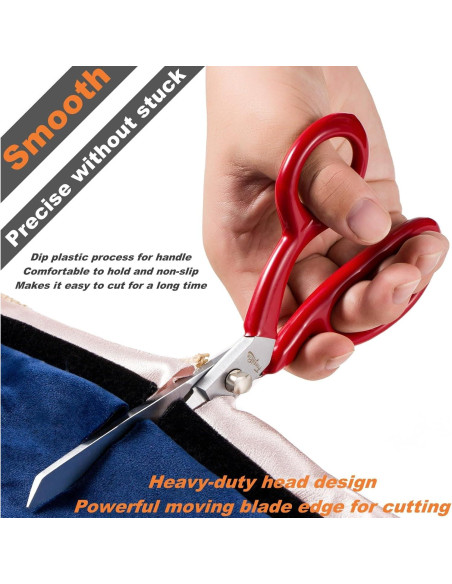 Tijeras de Coser Fengliren 20 cm Acero de Manganeso Rojo Tijeras de Coser Fengliren 20 cm Acero de Manganeso Rojo