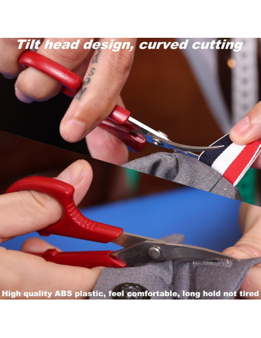 Tijeras de Coser Fengliren 20 cm Acero de Manganeso Rojo