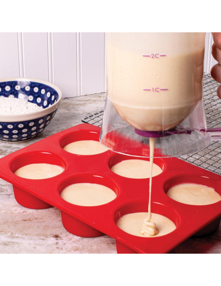 Molde de Silicona para Muffins Jumbo Mrs. Anderson, 6 Tazas Molde de Silicona para Muffins Jumbo Mrs. Anderson, 6 Tazas