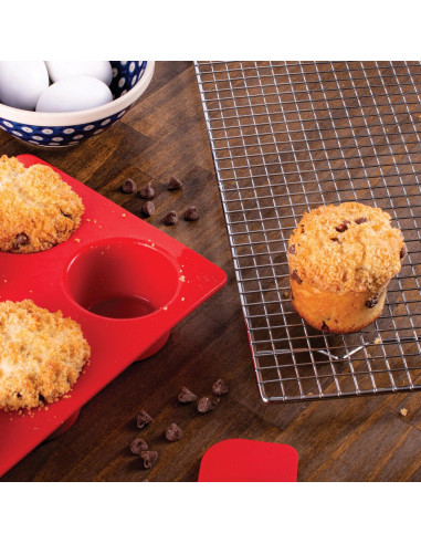 Molde de Silicona para Muffins Jumbo Mrs. Anderson, 6 Tazas