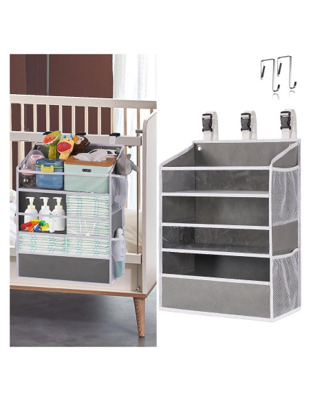 Organizador de Pañales Colgante WishJazz XL - Capacidad 90+ Pañales Organizador de Pañales Colgante WishJazz XL - Capacidad 90+ Pañales
