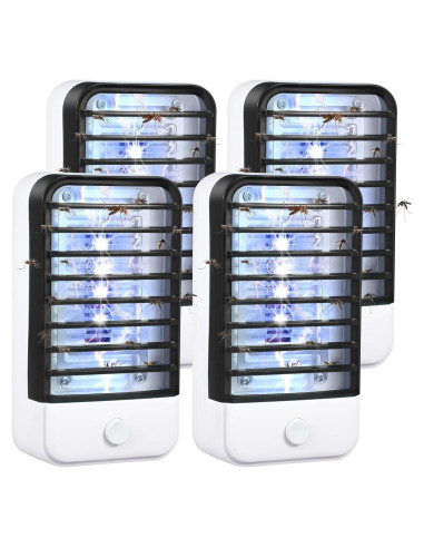 Zapper Eléctrico para Insectos Jahy2Tech A0893US Negro - 4 Unidades