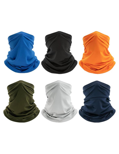Bufanda Gaiter Refrigerante Multicolor 6 Piezas para Cuello