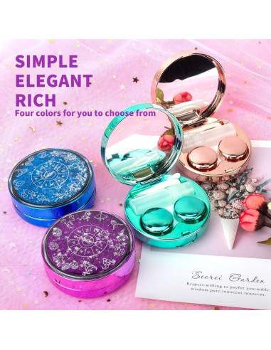 Estuche para Lentes de Contacto Ofone Azul 5 en 1 con Accesorios