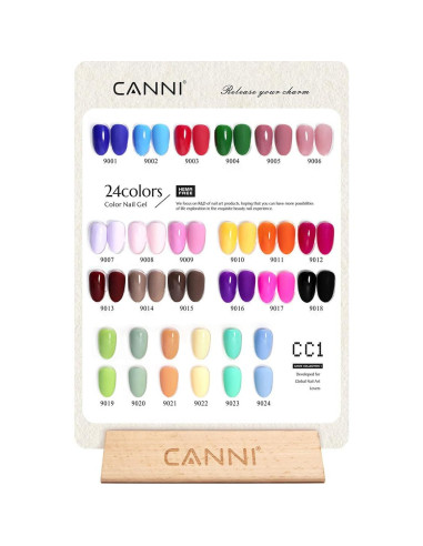 CANNI CC1 Kit 30 Piezas Esmalte en Gel Sin Hema 9ML