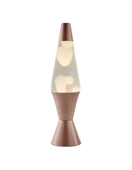 Lámpara de Lava Spencer Gifts 43.2 cm Oro Rosa y Blanco Lámpara de Lava Spencer Gifts 43.2 cm Oro Rosa y Blanco