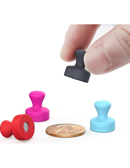 Imanes de Silicona Antirayaduras Smart&Cool - Paquete de 10 Imanes de Silicona Antirayaduras Smart&Cool - Paquete de 10