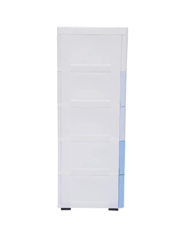 Gabinete de Almacenamiento TFCFL 5 Cajones Azul Gradiente 45x30x84cm
