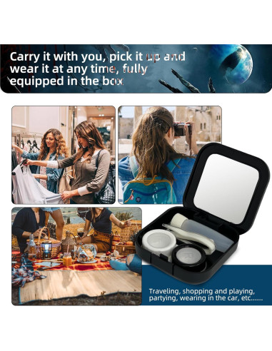 Estuche para Lentes de Contacto UpaClaire Ojo Místico Azul