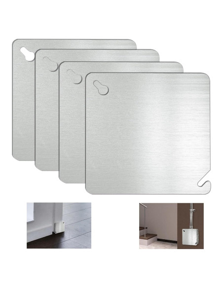 Cubierta de Caja Eléctrica de Metal CHOWZZ 4 Pulgadas - Paquete de 4 Cubierta de Caja Eléctrica de Metal CHOWZZ 4 Pulgadas - Paquete de 4