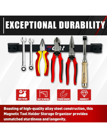 Organizador Magnético de Herramientas C&T - 6 Barras + Soporte Organizador Magnético de Herramientas C&T - 6 Barras + Soporte