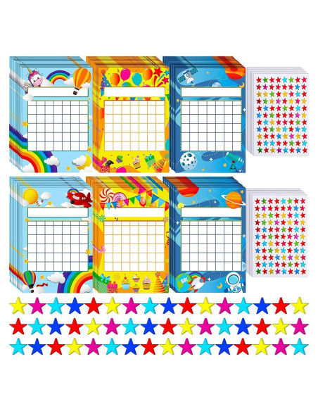 Gráficos de Incentivos para Aula Outus 74 Piezas con Pegatinas Gráficos de Incentivos para Aula Outus 74 Piezas con Pegatinas