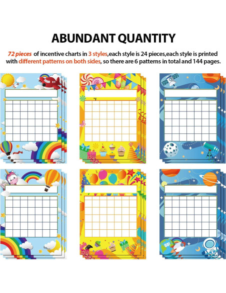 Gráficos de Incentivos para Aula Outus 74 Piezas con Pegatinas Gráficos de Incentivos para Aula Outus 74 Piezas con Pegatinas