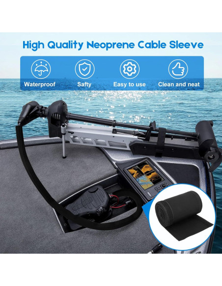 Manga de Cable Neopreno 1.52m para Motor de Arrastre Barco Manga de Cable Neopreno 1.52m para Motor de Arrastre Barco