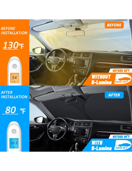Protector Solar D-Lumina para Parabrisas Chevy Silverado 2014-2018 Protector Solar D-Lumina para Parabrisas Chevy Silverado 2014-2018