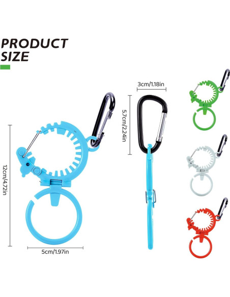 Soporte de Botella de Agua GJFCWFTH BF-888 con Clip Carabiner Soporte de Botella de Agua GJFCWFTH BF-888 con Clip Carabiner