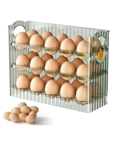 Soporte para Huevos MIHEALPET 30 Huevos con Rebote Automático