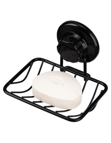 Soporte de Jabón iPEGTOP de Acero Inoxidable Negro 13.21x10.67cm