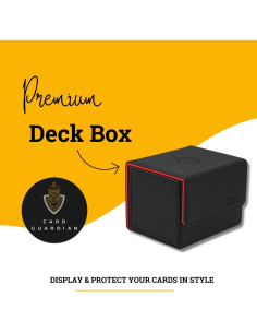 Caja de Barajas Premium Card Guardian Negra para 120 Cartas 2