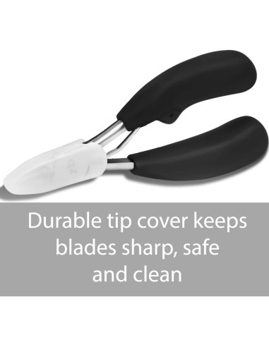 Cortauñas Zizzili para Uñas Gruesas - Mango Ergonómico y Acero Inoxidable