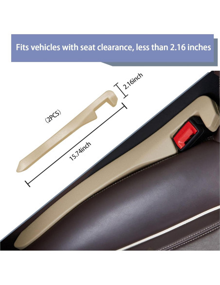 Relleno de Espacio para Asiento de Coche Augeny Beige Universal Relleno de Espacio para Asiento de Coche Augeny Beige Universal