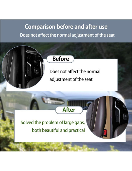 Relleno de Espacio para Asiento de Coche Augeny Beige Universal Relleno de Espacio para Asiento de Coche Augeny Beige Universal