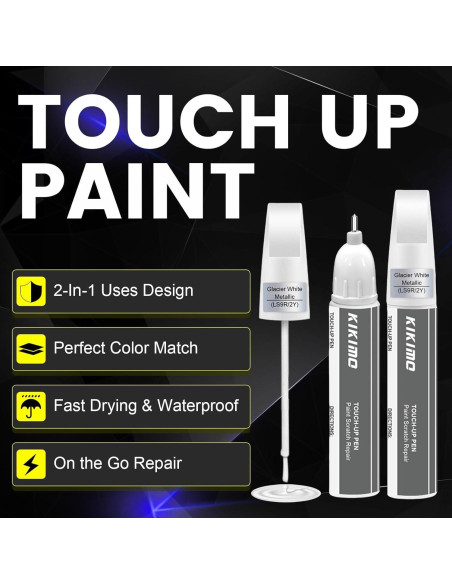 KIKIMO Pintura de Retoque para Audi Plata Metálico LZ7G 12ml KIKIMO Pintura de Retoque para Audi Plata Metálico LZ7G 12ml