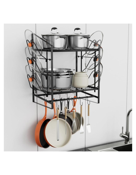 Soporte de Olla Colgante VyGrow 2 Niveles 61x33x52 cm Soporte de Olla Colgante VyGrow 2 Niveles 61x33x52 cm