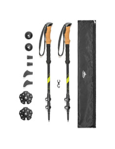 Bastones de Senderismo Cascade Mountain Tech - Carbono Verde