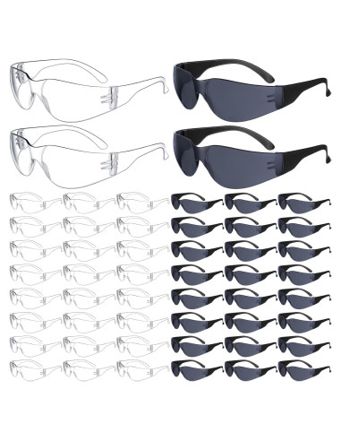 Paquete de 48 Gafas de Seguridad Transparentes Policarbonato