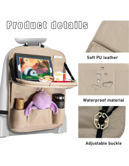 Organizador de Asiento Trasero de Coche Sylvil con Soporte para Tableta Organizador de Asiento Trasero de Coche Sylvil con Soporte para Tableta