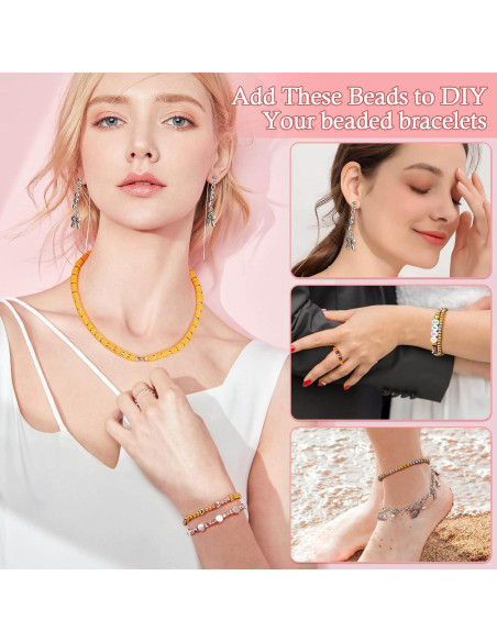 2160 Piezas Perlas Espaciadoras Selizo para Joyería DIY 2160 Piezas Perlas Espaciadoras Selizo para Joyería DIY