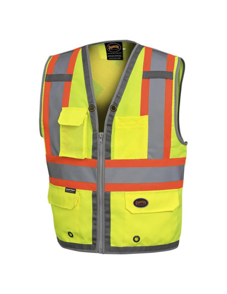 Chaleco de Seguridad Pioneer Alta Visibilidad 12 Bolsillos Chaleco de Seguridad Pioneer Alta Visibilidad 12 Bolsillos